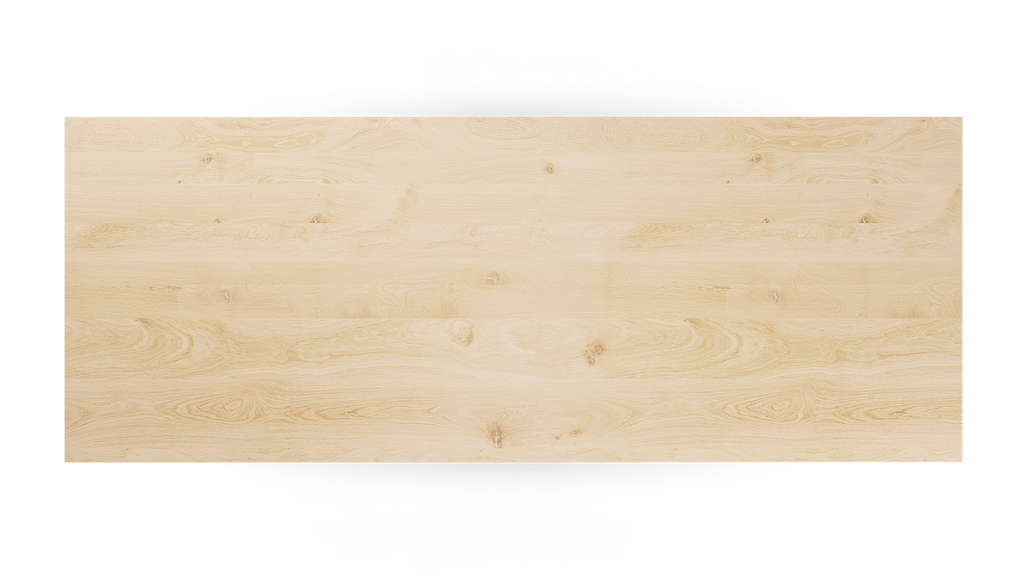 Table Forme rectangle en chêne massif pieds bois Bel Air 1
