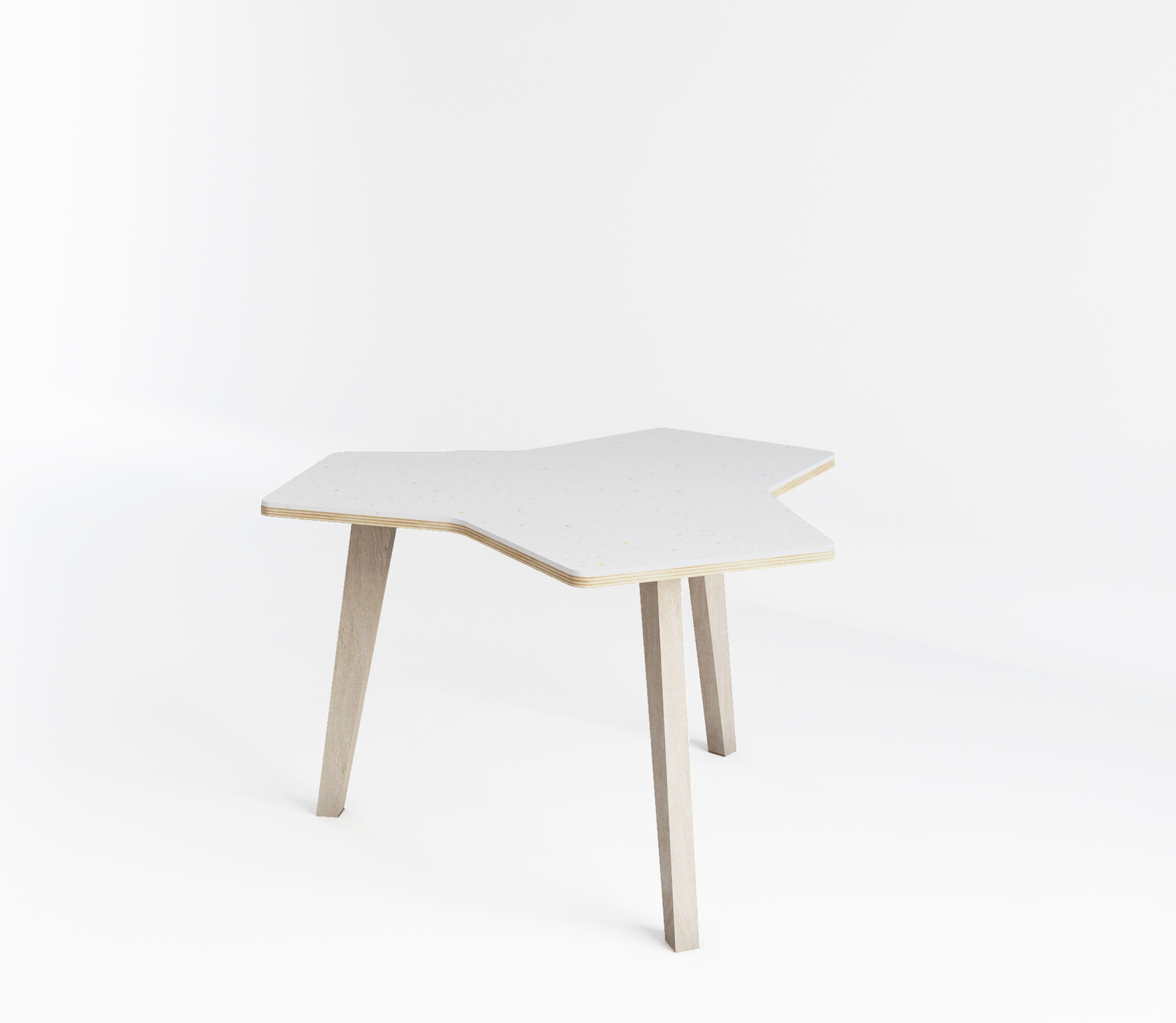 Table Api Trio en plastique recyclé