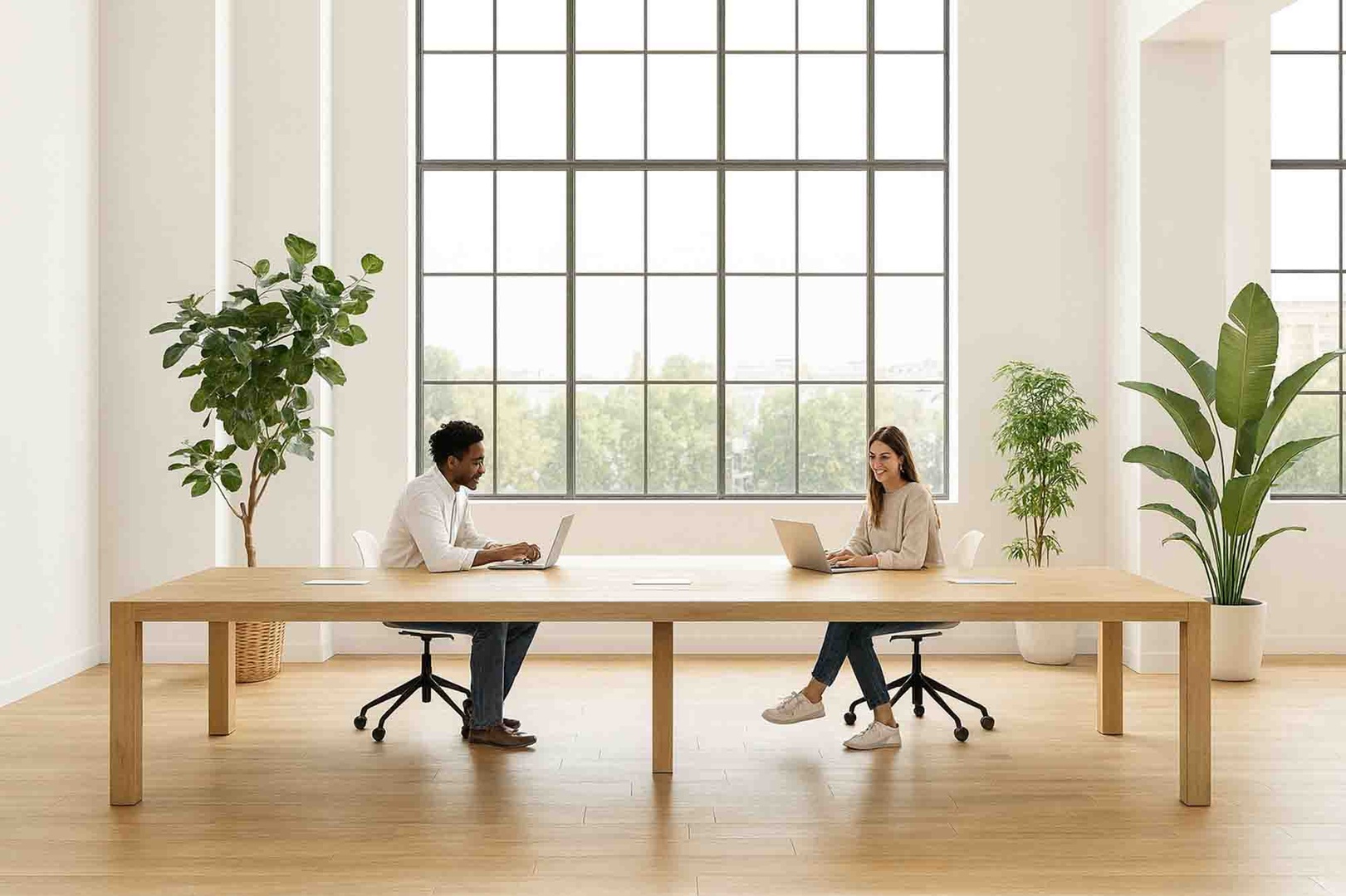 Les benchs de coworking sur-mesure  