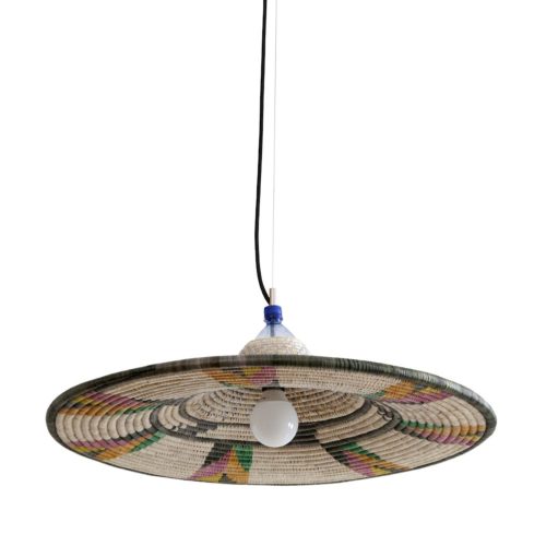 Pet Lamp Ethiopie Cable Luminaire Artisanal Recuperation Design Style Decoration