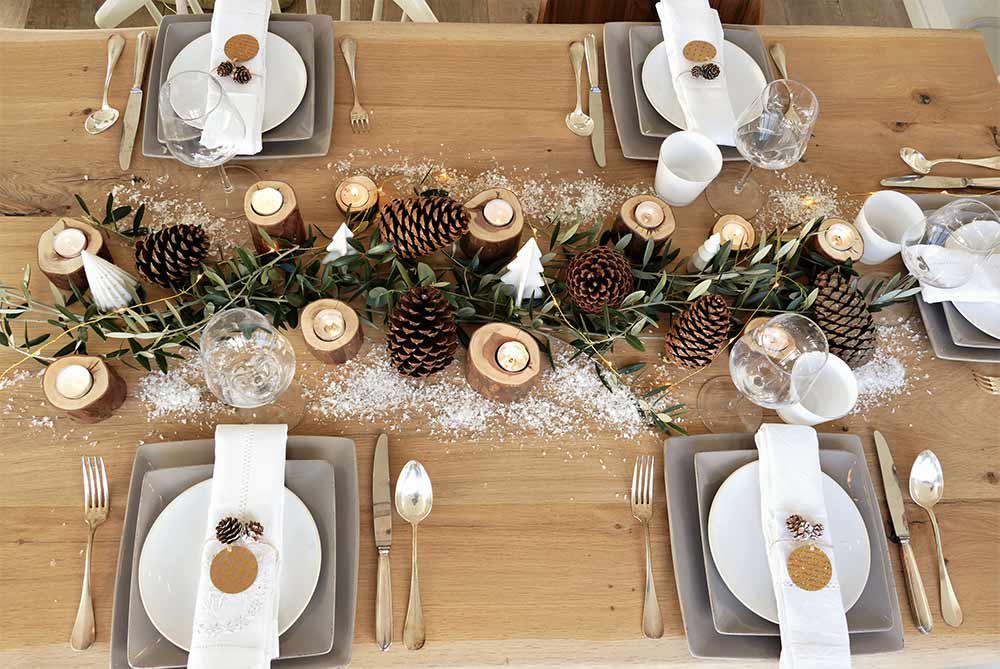 Nos plus belles inspirations pour une table de Noël naturelle