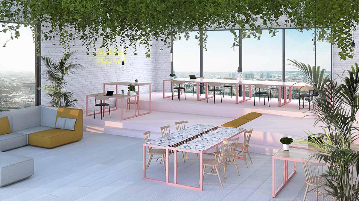Flamingo : des tables modulables et flamboyantes