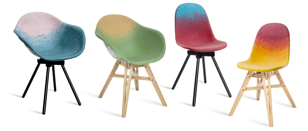 Chaise design Gravêne en plastique recyclé