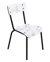 Chaise Rocking Suzie Pieds Blancs/Noirs 38