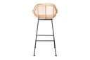 Fauteuil De Bar Muro Métal Rotin 2