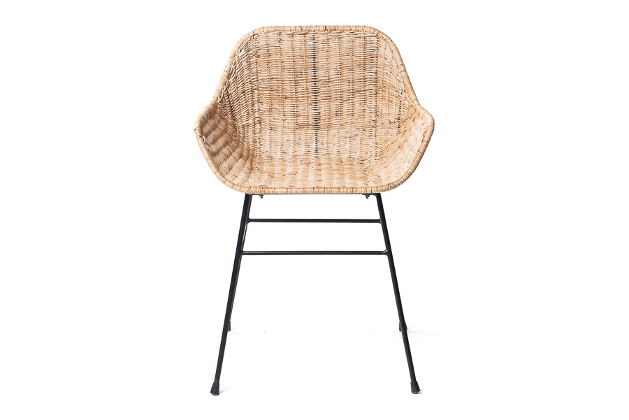 Fauteuil Gavella Natural Métal Rotin 1