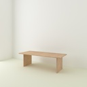 Table Cassis pieds scandicarrés bois 2