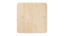 Table Forme carrée arrondi en chêne massif pied W 2