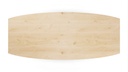 Table Forme demi ovale en chêne massif pied Icone 2