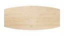 Table Forme demi ovale en chêne massif pied Lumos 2