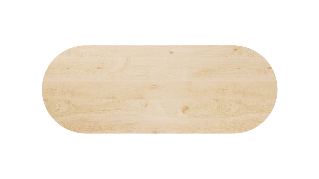 Table Forme langue de chat en chêne massif pied Icone 2