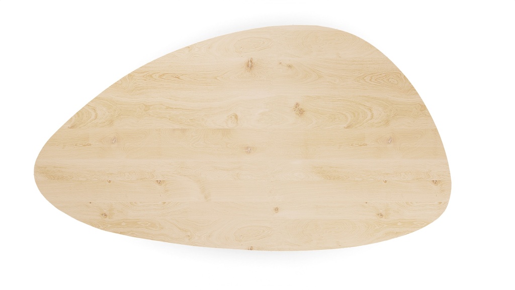 Table Forme organique en chêne massif pied Icone 2