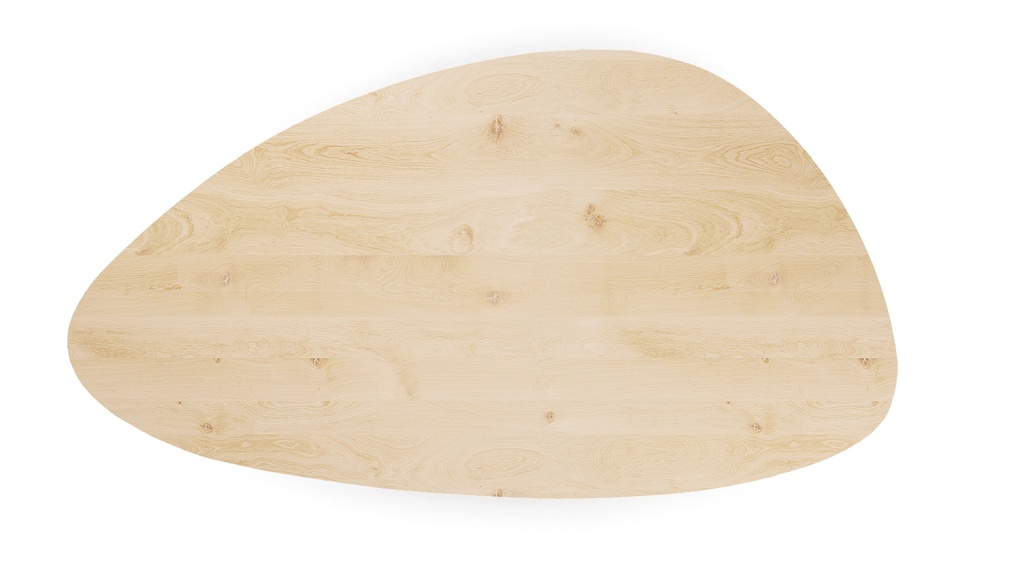 Table Forme organique en chêne massif pied Icone 2