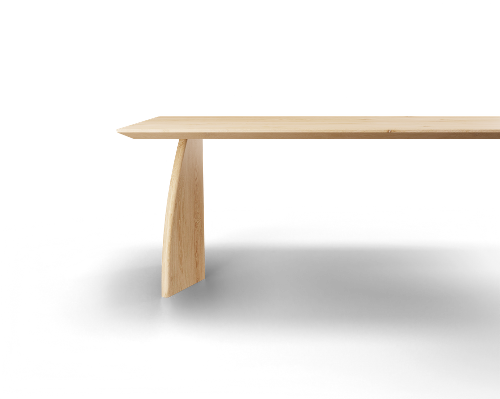 Table Forme rectangle en chêne massif pieds bois Bel Air 2