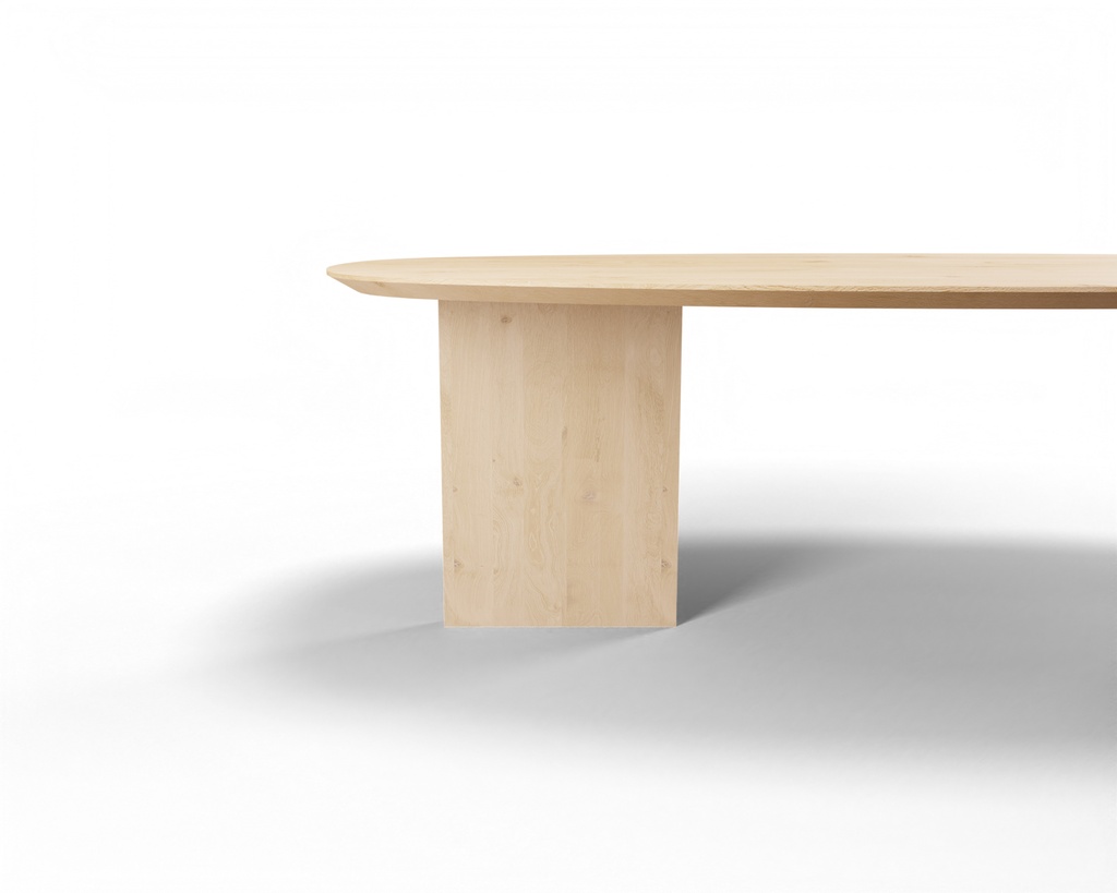 Table Forme ovale danois en chêne massif pieds Cléo 1