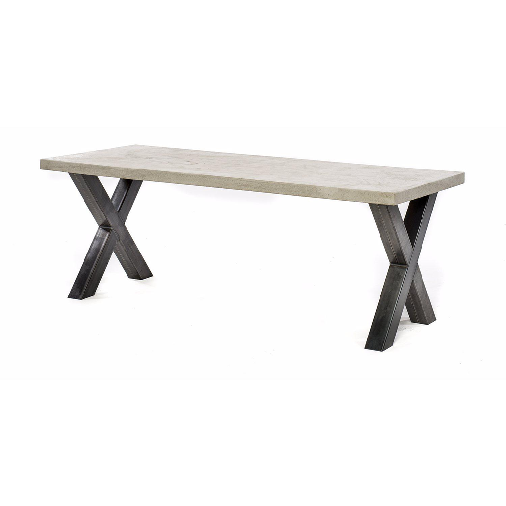 Table Lavezzi béton pieds X 7