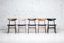 Chaise artisanale Scandinave avec assise tapissée 1
