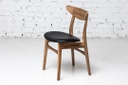 Chaise artisanale Scandinave avec assise tapissée 5