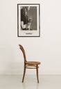 Chaise Bistrot Courbée en Bois et Cannage 1
