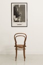 Chaise Bistrot Courbée en Bois et Cannage 2