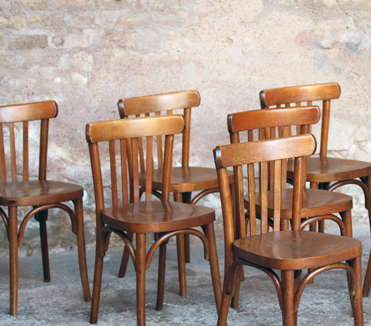 Chaise bistrot en bois 1