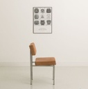 Chaise de bureau avec structure en acier chromé 2