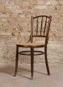 Chaise Bistrot Vintage en Bois Tourné 3