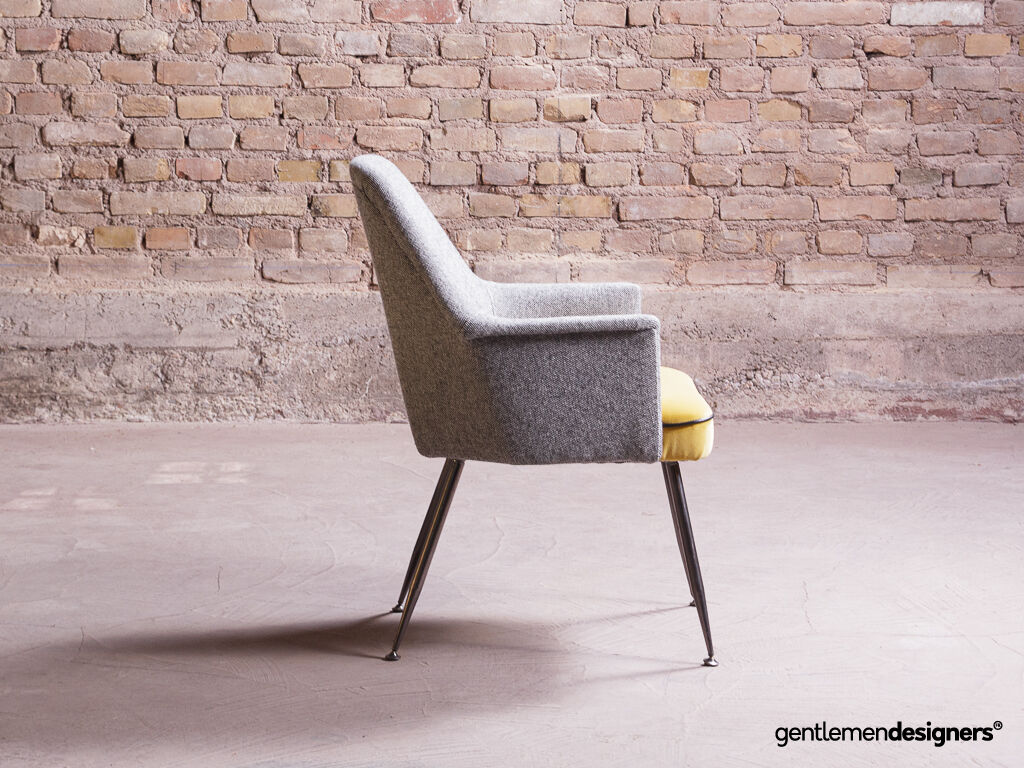 Fauteuil vintage bicolore 1