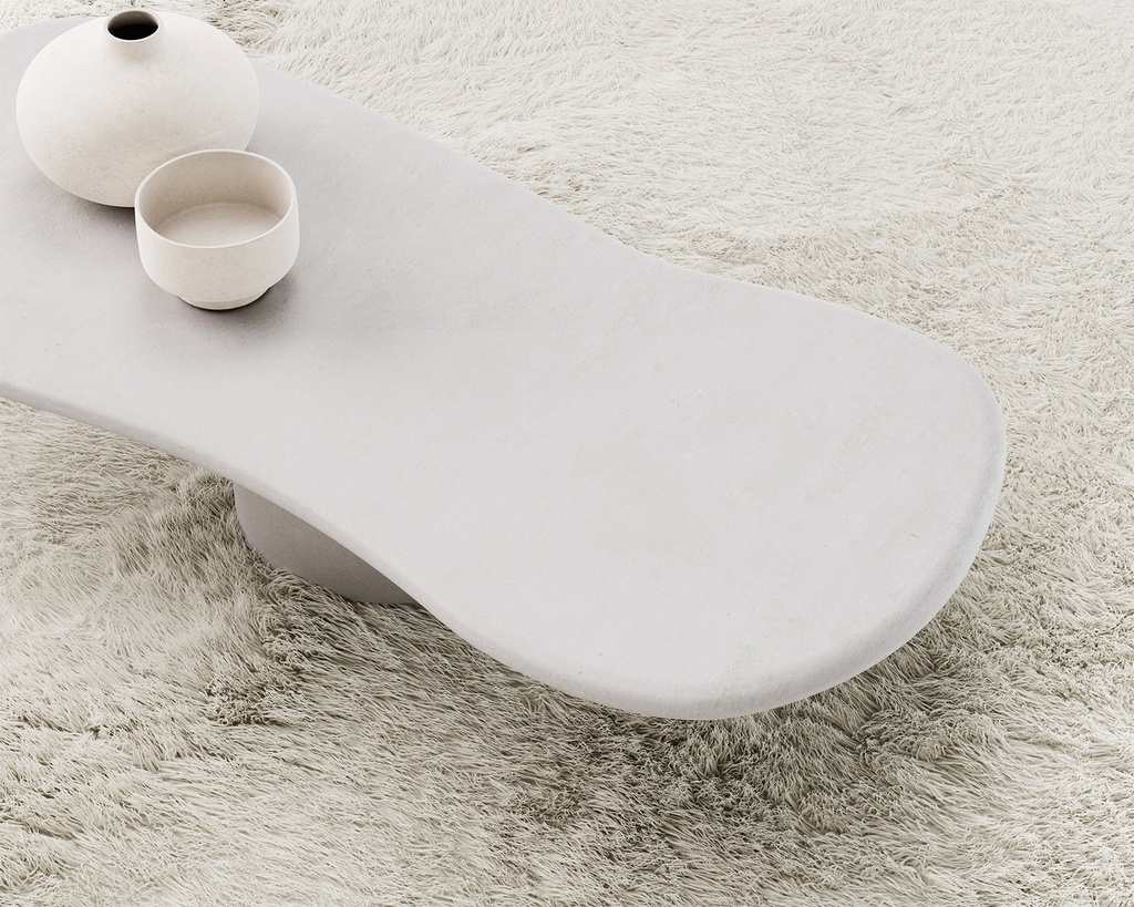 Table basse organique Ibiza en béton 1