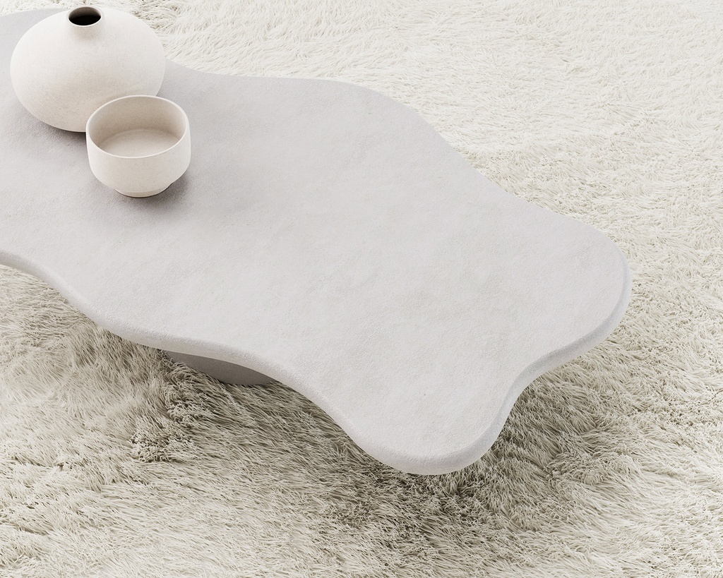 Table basse organique Majorque en béton 1