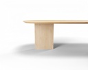 Table Forme langue de chat en chêne massif pieds Cléo 1