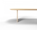 Table Forme langue de chat en chêne massif pieds César 1