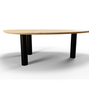 Table Forme organique en chêne massif pieds Pavart 1