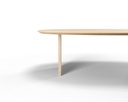 Table Forme ovale danois en chêne massif pieds César 1