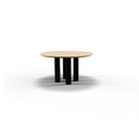 Table Forme ronde en chêne massif pieds Pierre 1