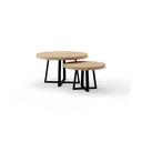 Tables basses Aline en chêne massif 1