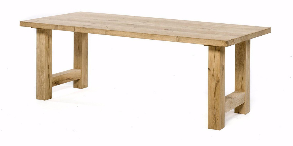 Table Cassis pieds H bois 1