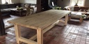 Table Cassis pieds H bois 2