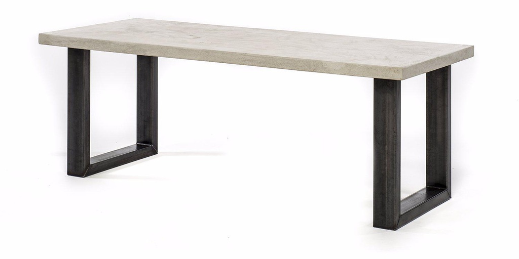 Table Lavezzi béton pieds U 1