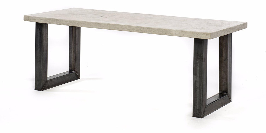 Table Lavezzi béton pieds U 2