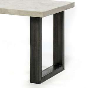 Table Lavezzi béton pieds U 3