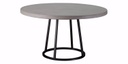 Table Lavezzi béton ronde pieds O rond 2