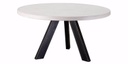 Table Lavezzi béton ronde pieds trépied 3