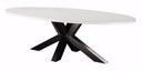 Table Lavezzi béton ovale pieds XX 2