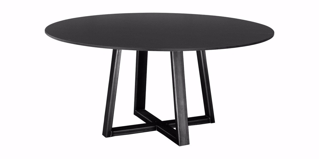 Table Meryl ronde pieds W 1
