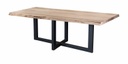 Table Paloma chêne live edge pieds W droit 2