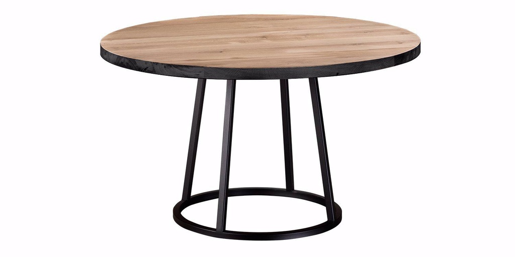 Table Pampelonne chêne pieds O rond 2