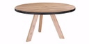 Table Pampelonne chêne pieds trépied bois 2