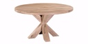 Table Pampelonne chêne pieds XX bois 1