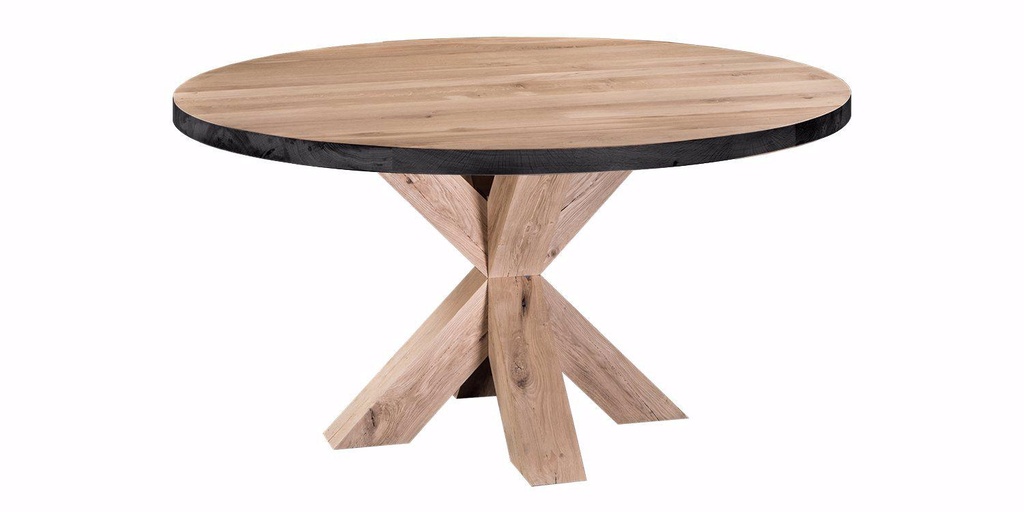 Table Pampelonne chêne pieds XX bois 2